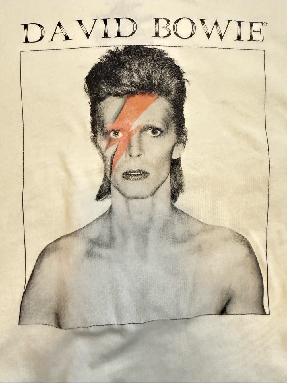 David Bowie Baby Tee with Capped Sleeves New with Tags